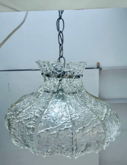 Mid Century Murano Forked Glass Mazzega Pendant Light, 1960s - Image 15