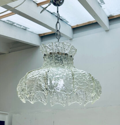 Mid Century Murano Forked Glass Mazzega Pendant Light, 1960s - Image 18