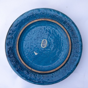 Mid Century Rimini Blu' Series Ceramic Bowl By Aldo Londi for Bitossi, 1960s