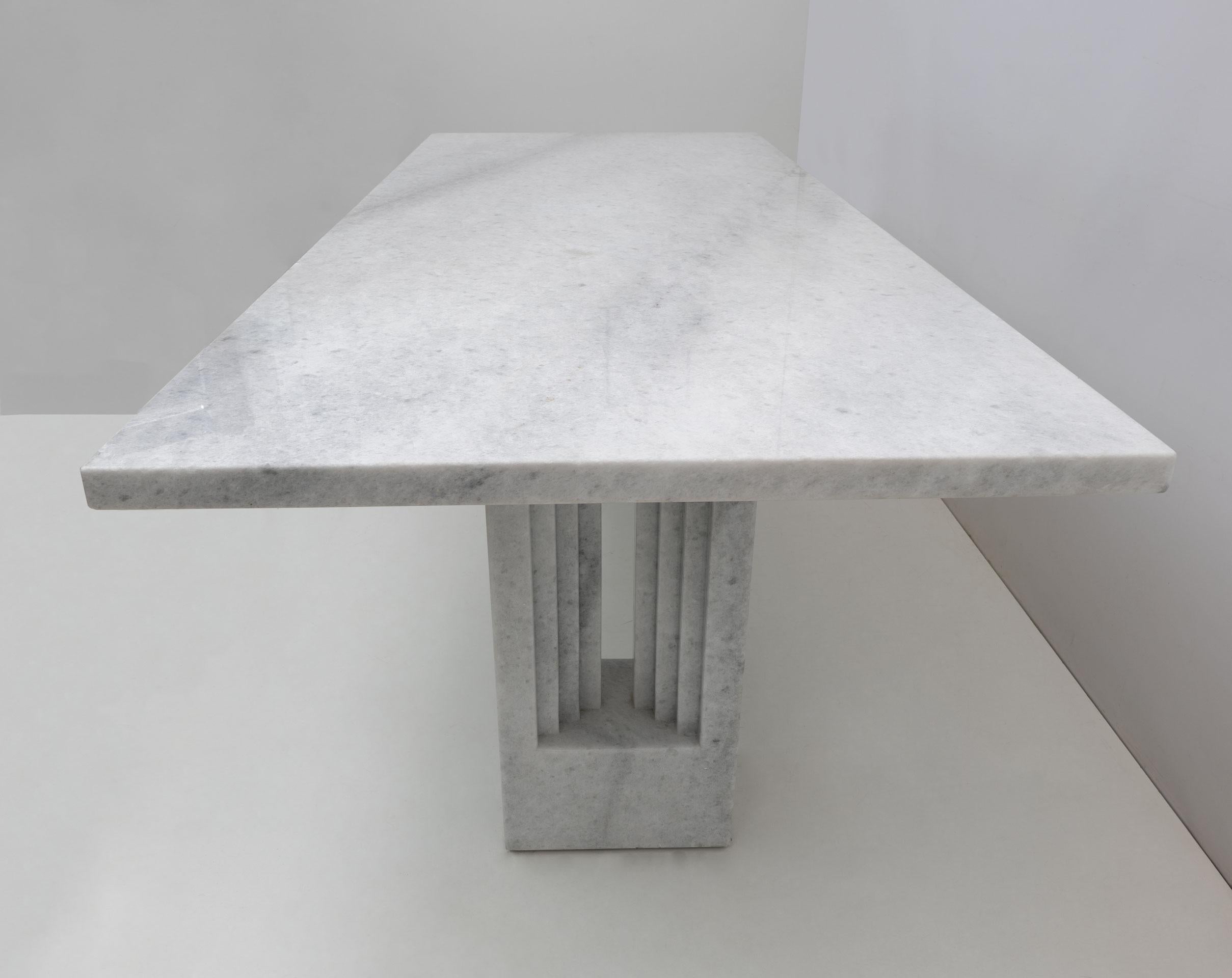 'Delfi' Marble Dining Table by Marcel Breuer and Carlo Scarpa for Gavina, Italy