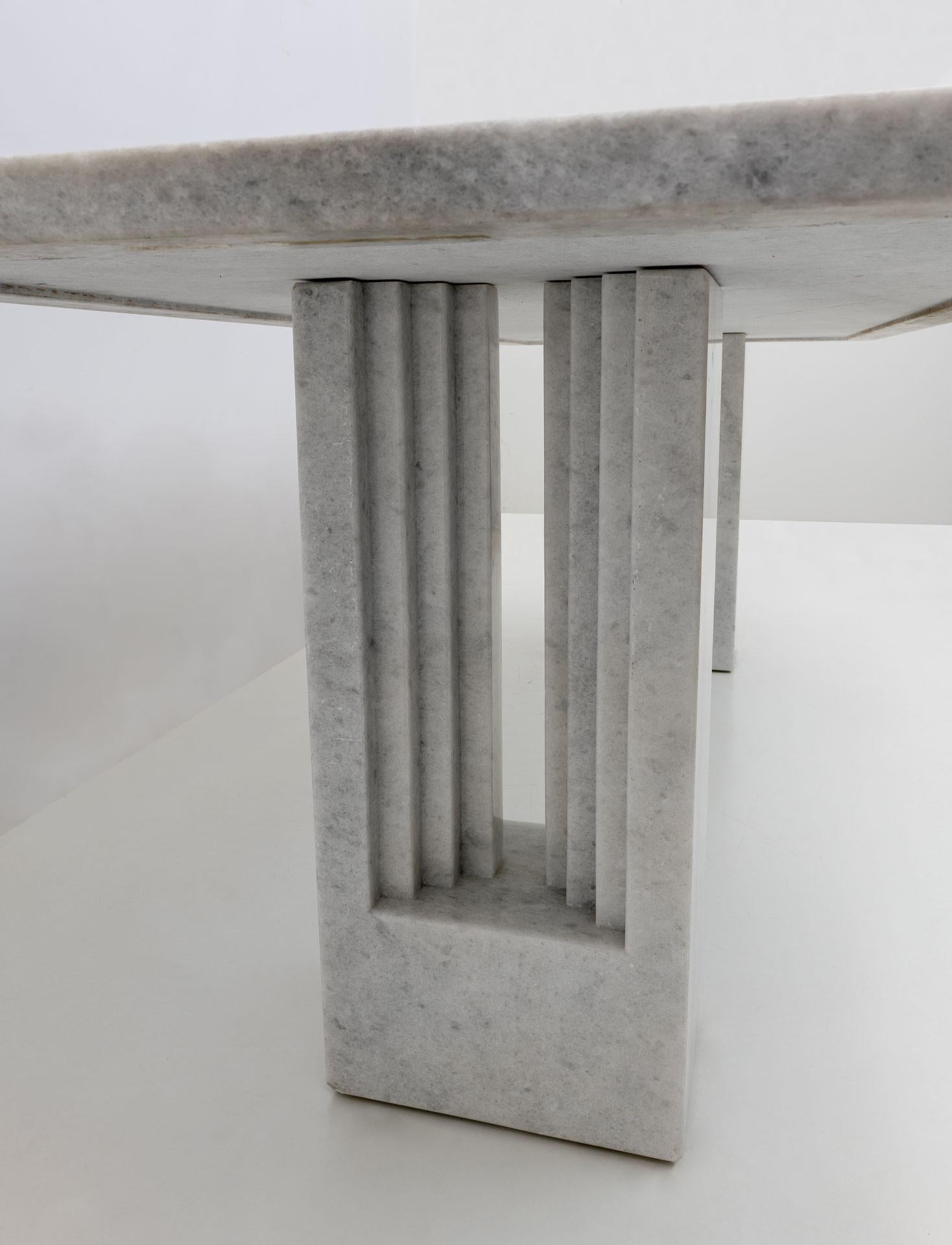 'Delfi' Marble Dining Table by Marcel Breuer and Carlo Scarpa for Gavina, Italy