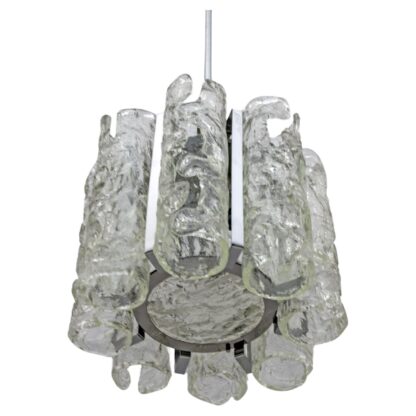 Carlo Nason Postmodern Italian Murano Glass Chandelier for Mazzega, 1970s