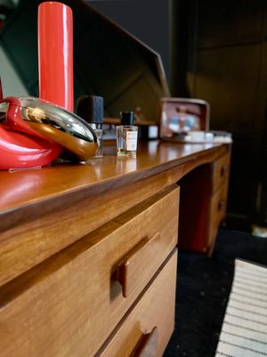 Mid Century Teak Dressing Table From White & Newton