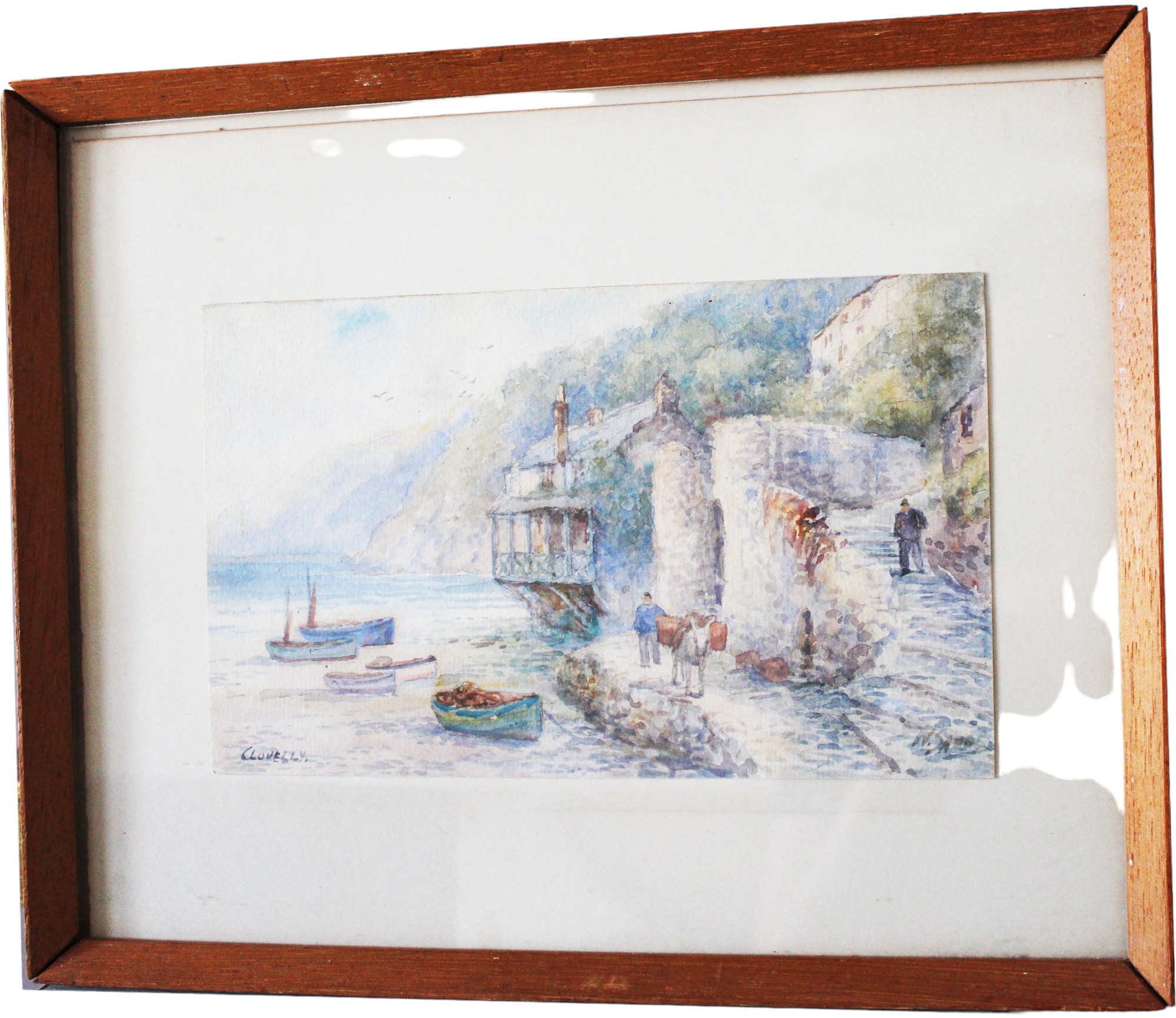 Watercolour of Devon Port Harbour Mouth England