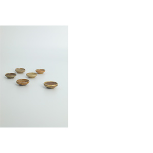 Small Mid-Century Scandinavian Modern Collectible Brown Stoneware Bowls by Gunnar Borg for Höganäs Ceramics, 1960s, Set of 6