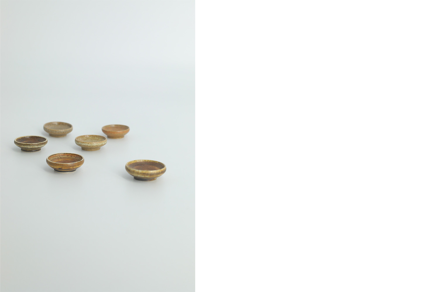 Small Mid-Century Scandinavian Modern Collectible Brown Stoneware Bowls by Gunnar Borg for Höganäs Ceramics, 1960s, Set of 6