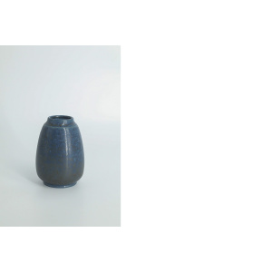 Small Mid-Century Scandinavian Modern Collectible Stoneware Vase No. 108 by Gunnar Borg for Höganäs Ceramics, 1960s