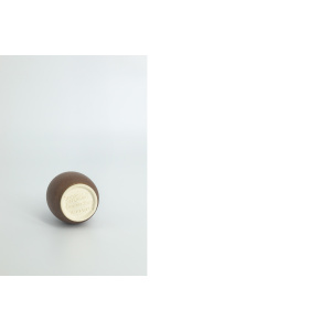 Small Mid-Century Scandinavian Modern Collectible Brown Stoneware Vase by Gunnar Borg for Höganäs Ceramics, 1960s, Set of 4