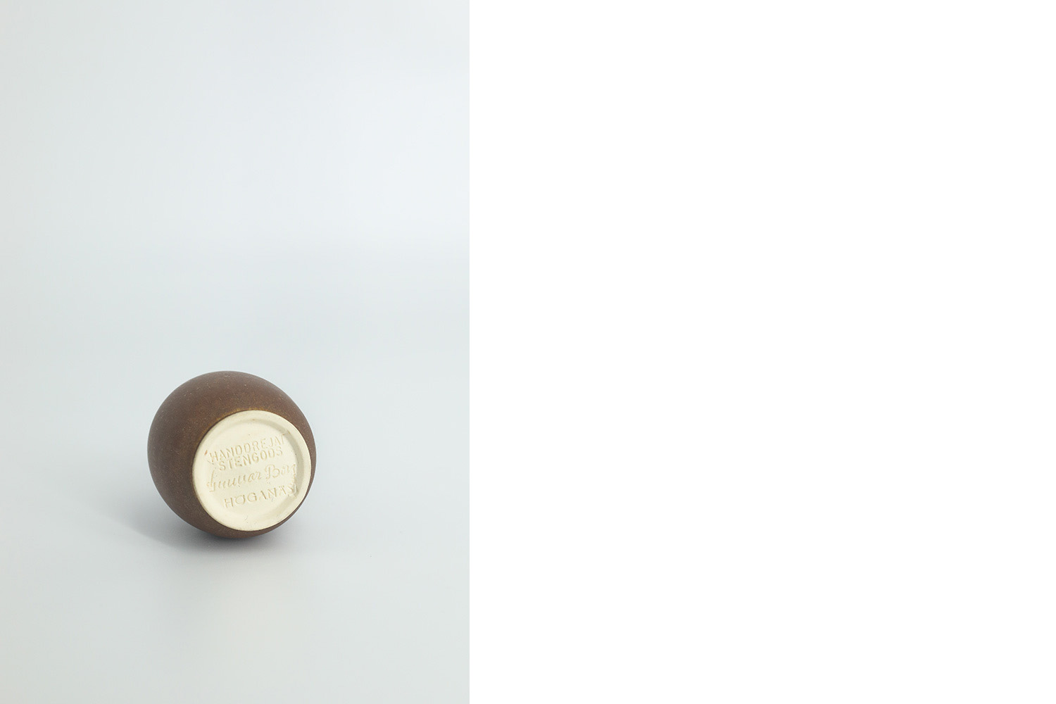 Small Mid-Century Scandinavian Modern Collectible Brown Stoneware Vase by Gunnar Borg for Höganäs Ceramics, 1960s, Set of 4