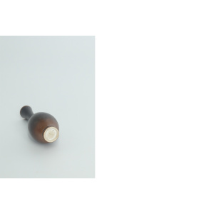 Small Mid-Century Scandinavian Modern Collectible Wenge Stoneware Vases by John Andersson for Höganäs Ceramics, 1950s, Set of 2