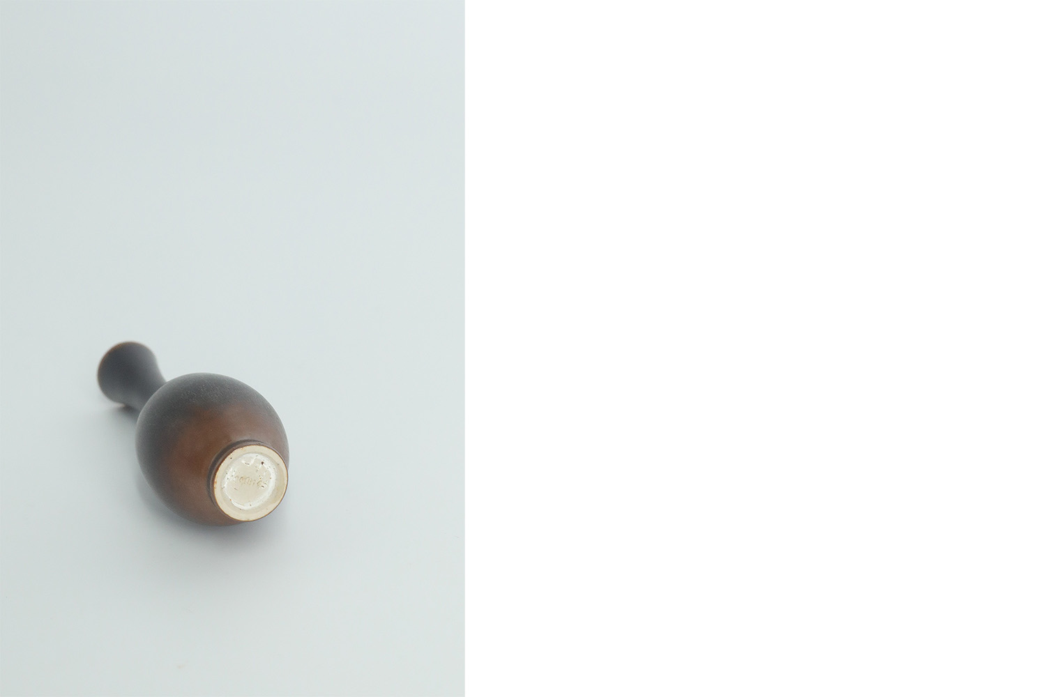 Small Mid-Century Scandinavian Modern Collectible Wenge Stoneware Vases by John Andersson for Höganäs Ceramics, 1950s, Set of 2