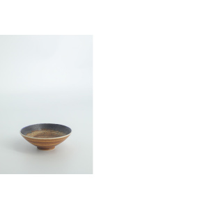 Small Mid-Century Scandinavian Modern Collectible Glazed Brown Stoneware Bowls by Gunnar Borg for Höganäs Keramik , 1960s, Set of 2