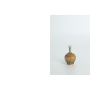 Small Mid-Century Scandinavian Modern Collectible Brown Stoneware Vases by Gunnar Borg for Höganäs Ceramics, 1960s, Set of 4