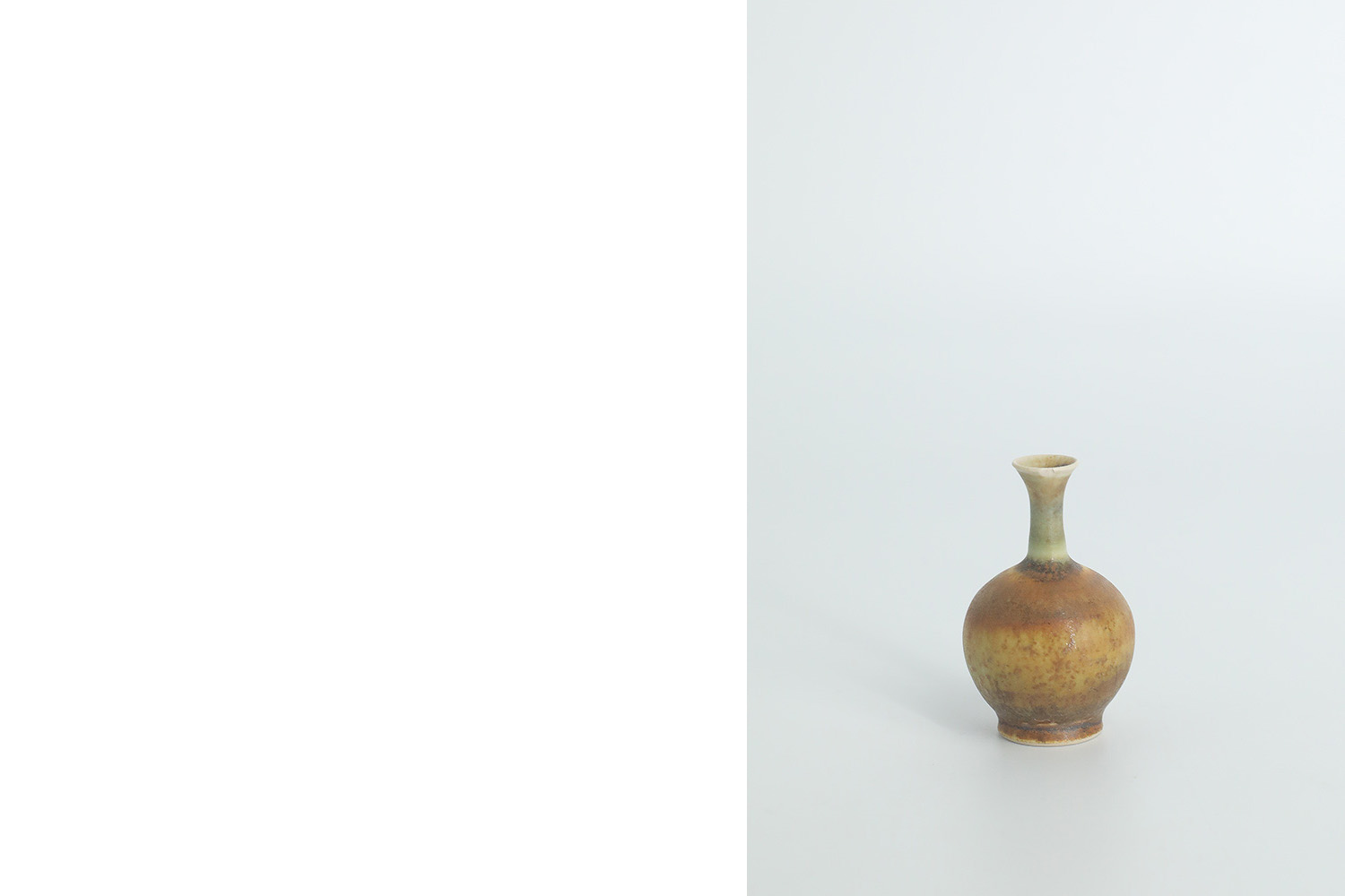 Small Mid-Century Scandinavian Modern Collectible Brown Stoneware Vases by Gunnar Borg for Höganäs Ceramics, 1960s, Set of 4