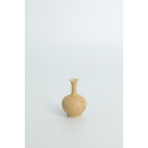 Small Mid-Century Scandinavian Modern Collectible Brown Stoneware Vases by Gunnar Borg for Höganäs Ceramics, 1960s, Set of 4