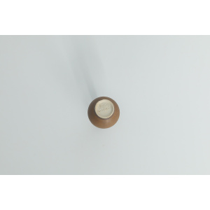 Small Mid-Century Scandinavian Modern Collectible Brown Stoneware Vase by Gunnar Borg for Höganäs Ceramics, 1960s, Set of 4