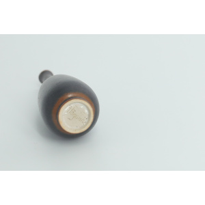 Small Mid-Century Scandinavian Modern Collectible Wenge Stoneware Vases by John Andersson for Höganäs Ceramics, 1950s, Set of 2