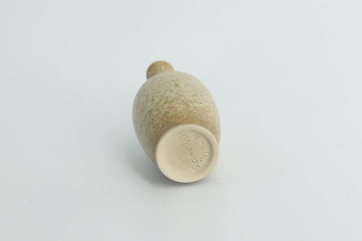 Small Mid-Century Scandinavian Modern Collectible Brown Stoneware Vases by Gunnar Borg for Höganäs Ceramics, 1960s, Set of 4