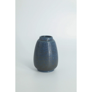 Small Mid-Century Scandinavian Modern Collectible Stoneware Vase No. 108 by Gunnar Borg for Höganäs Ceramics, 1960s