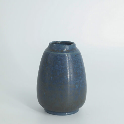 Small Mid-Century Scandinavian Modern Collectible Stoneware Vase No. 108 by Gunnar Borg for Höganäs Ceramics, 1960s