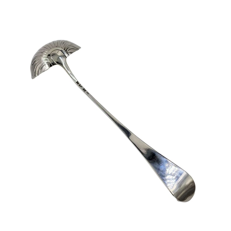 1758 George II Solid Silver Punch Soup Ladle Macpherson Clan