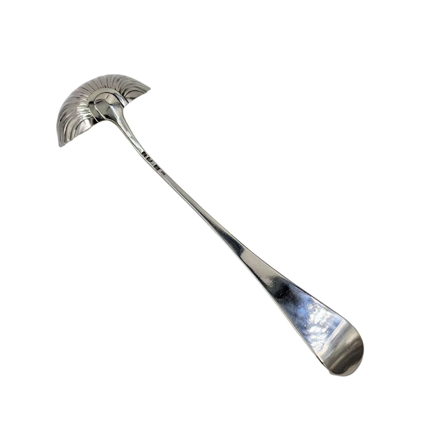 1758 George II Solid Silver Punch Soup Ladle Macpherson Clan