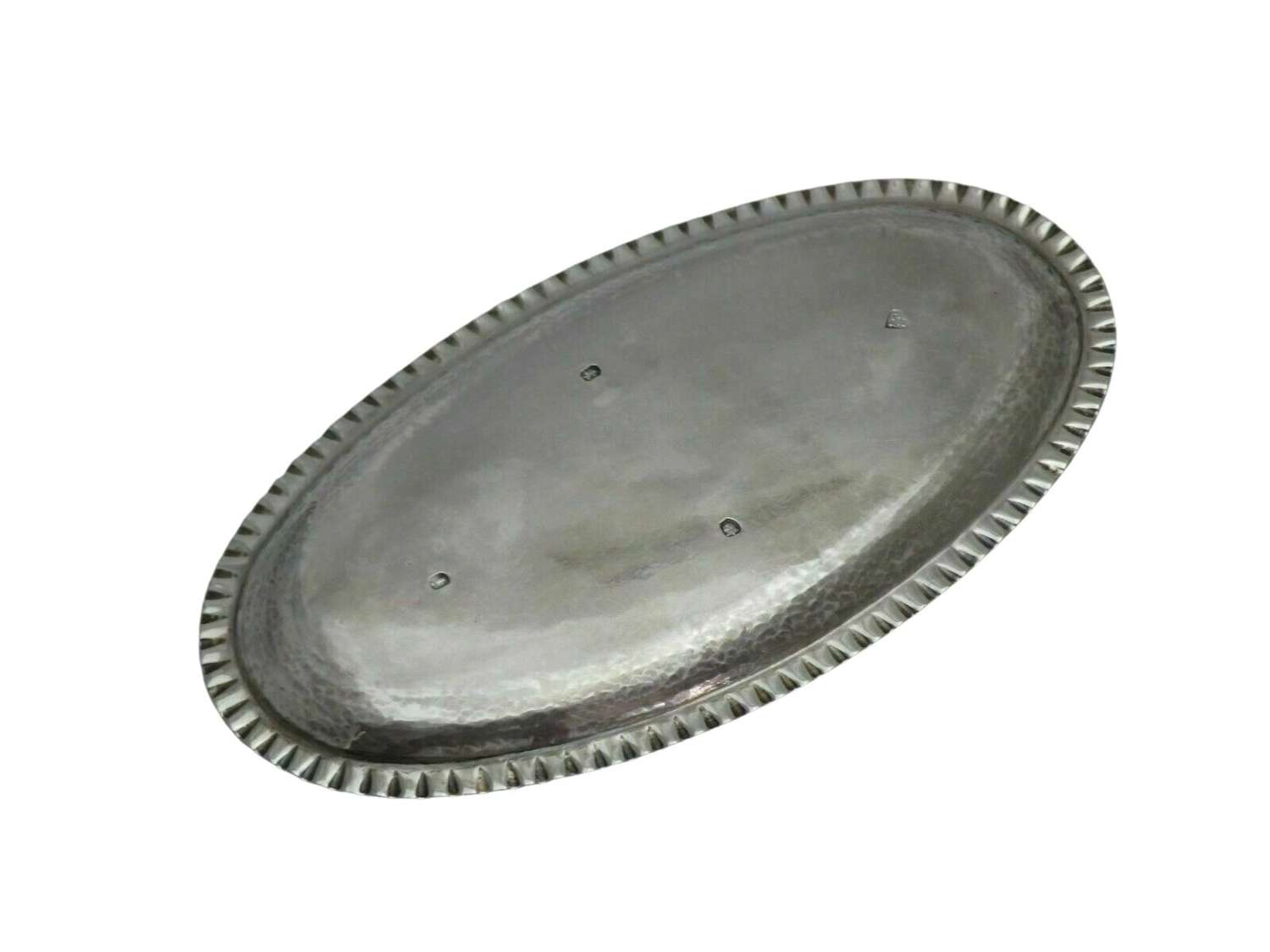 1784 Georgian Antique Solid Silver Fine Dining Table Spoon Tray