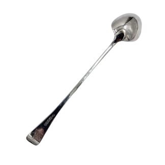 1787 Georgian Solid Silver Large Gravy Strainer Spoon 30cm