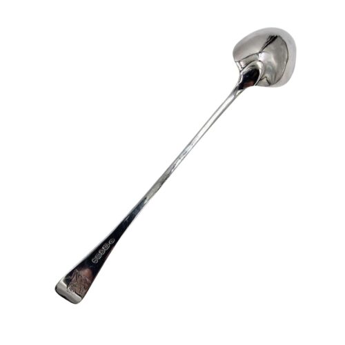 1787 Georgian Solid Silver Large Gravy Strainer Spoon 30cm