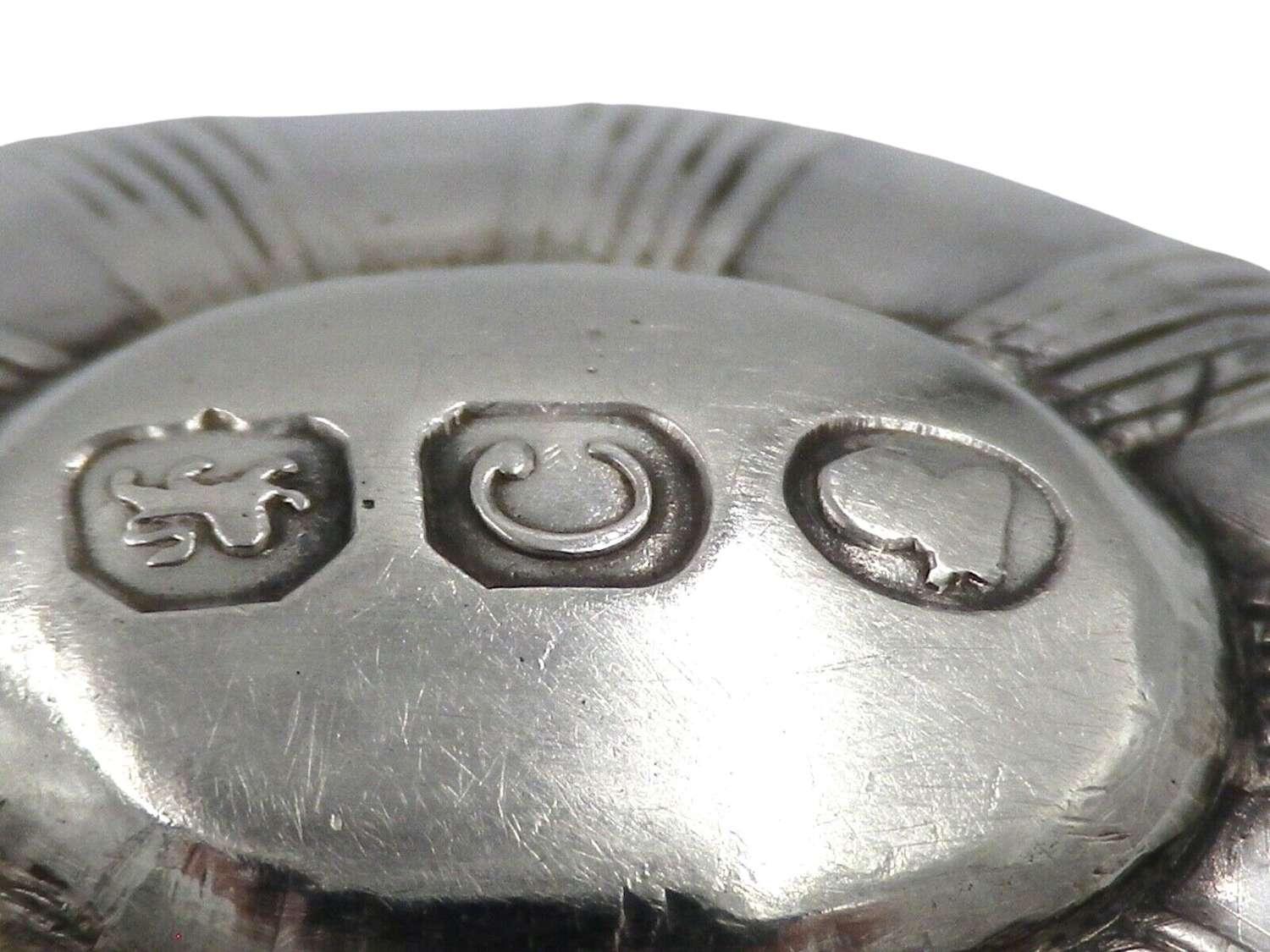 1798 Georgian Solid Sterling Silver Rare Jockey Cap Tea Caddy Spoon