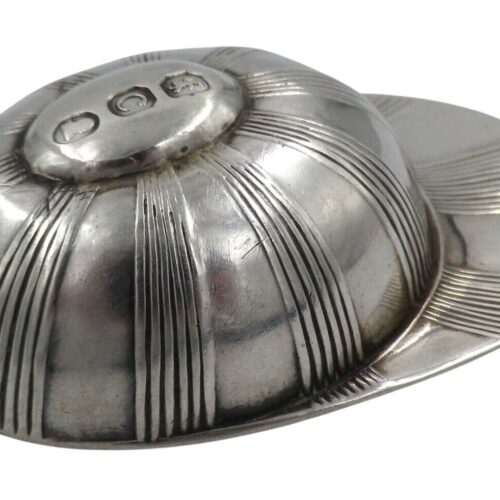 1798 Georgian Solid Sterling Silver Rare Jockey Cap Tea Caddy Spoon