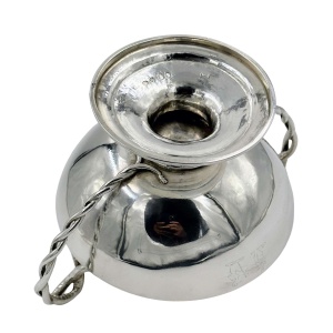 1801 Georgian Solid Silver Twin Handle Pedestal Bowl 382g