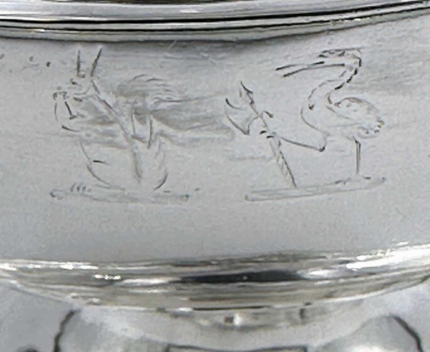 1801 Georgian Solid Silver Twin Handle Pedestal Bowl 382g