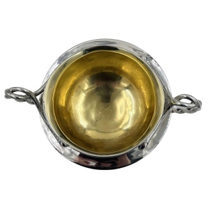 1801 Georgian Solid Silver Twin Handle Pedestal Bowl 382g