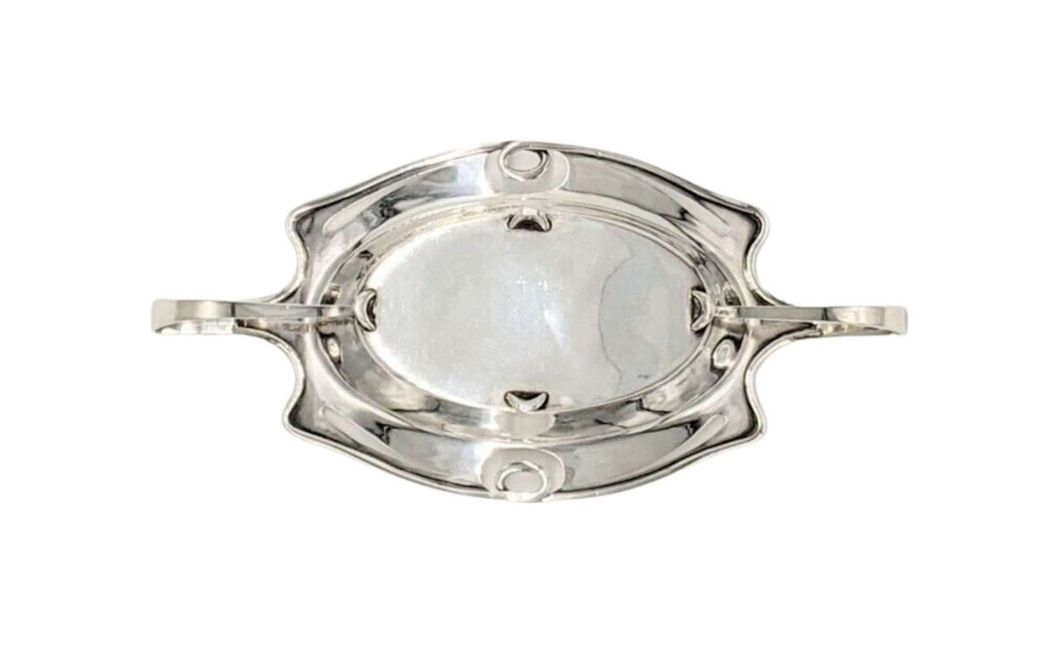 1904 Art Nouveau Solid Silver Dish by George Lawrence Connell Cymric
