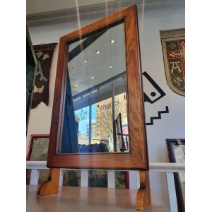 1950s Milliners Counter Top Mirror in Oak.