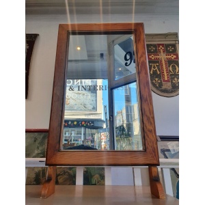 1950s Milliners Counter Top Mirror in Oak.