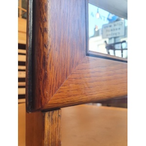 1950s Milliners Counter Top Mirror in Oak.