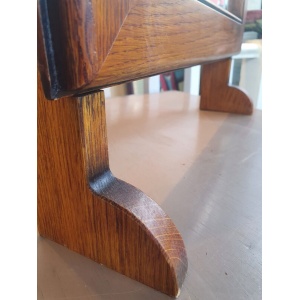 1950s Milliners Counter Top Mirror in Oak.