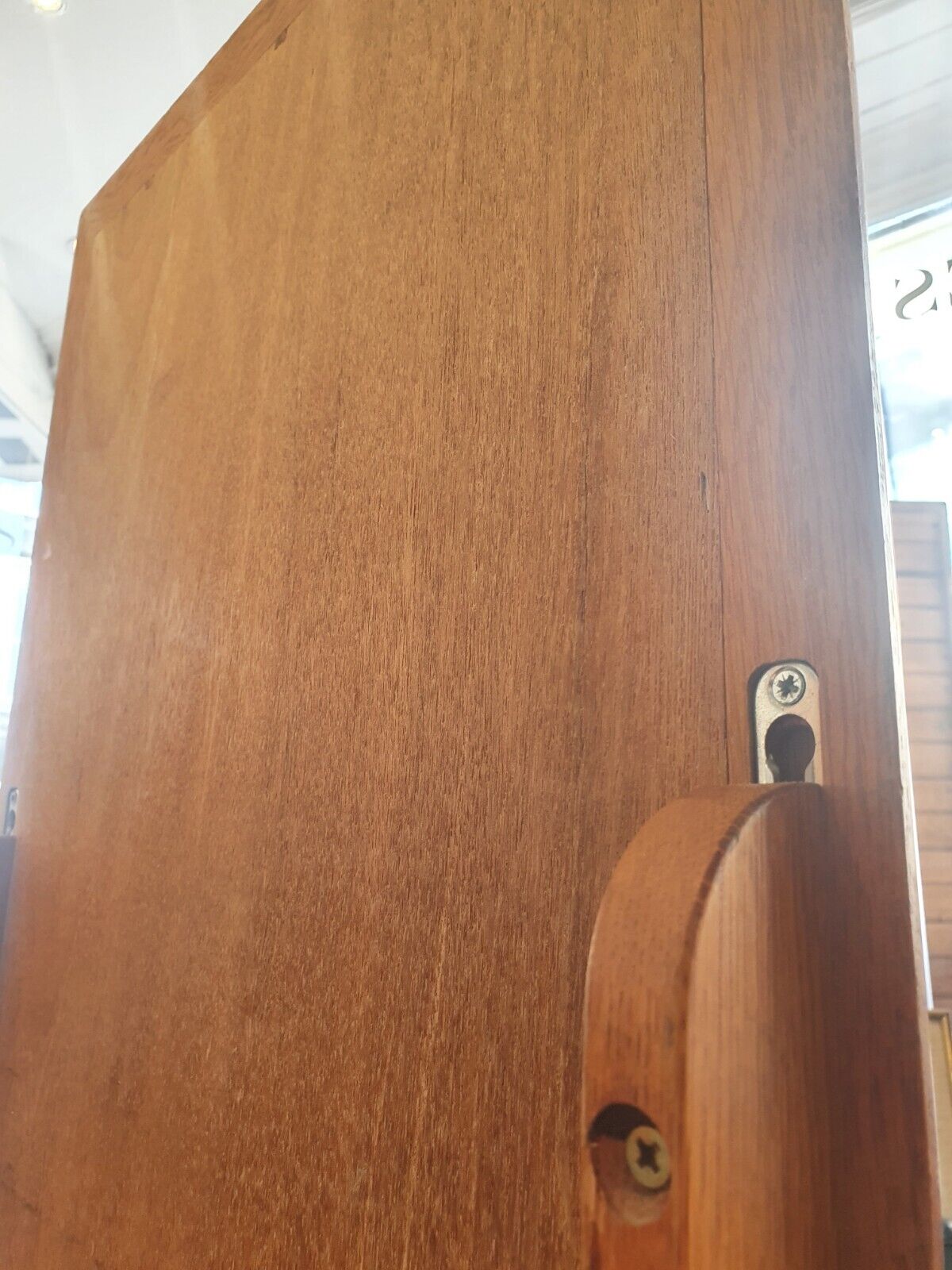 1950s Milliners Counter Top Mirror in Oak.