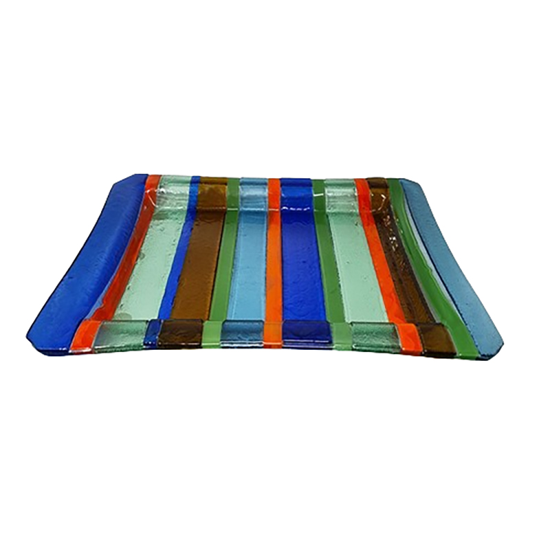 1960s Astonishing Tray By Dogi in Murano Glass. Made in Italy