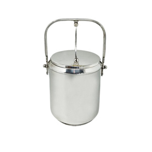 1960s Stunning Ice Bucket by Aldo Tura for Macabo. Made in Italy.