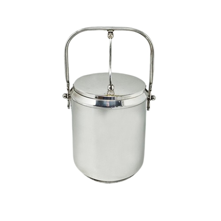 1960s Stunning Ice Bucket by Aldo Tura for Macabo. Made in Italy.