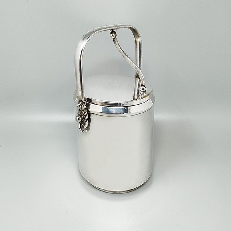 1960s Stunning Ice Bucket by Aldo Tura for Macabo. Made in Italy.