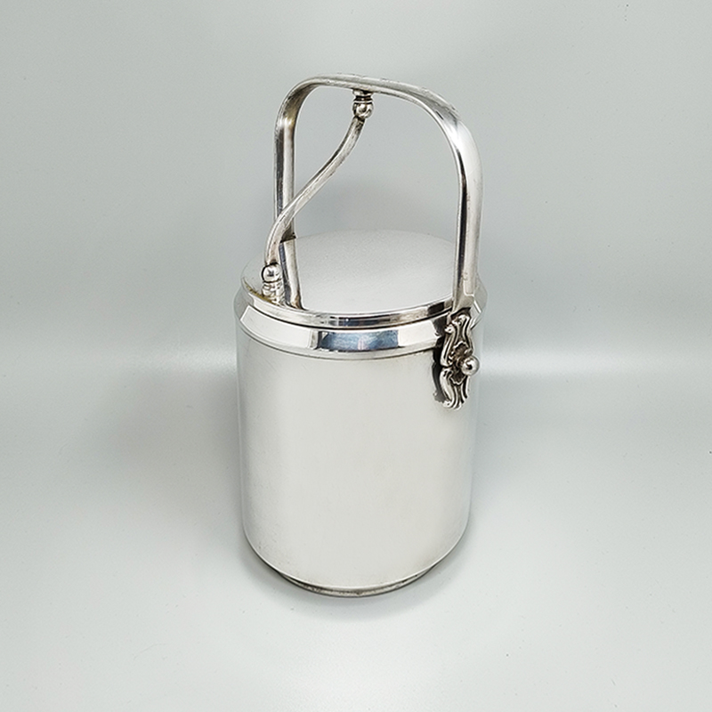 1960s Stunning Ice Bucket by Aldo Tura for Macabo. Made in Italy.