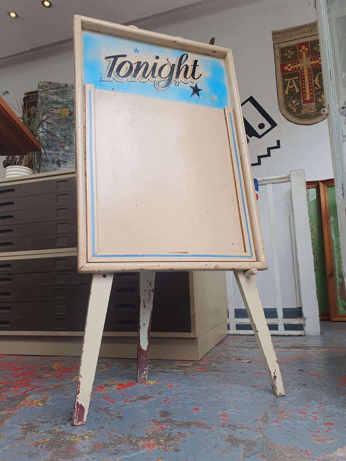 1960s Hand Painted Theatre/Cinema Advertising Board