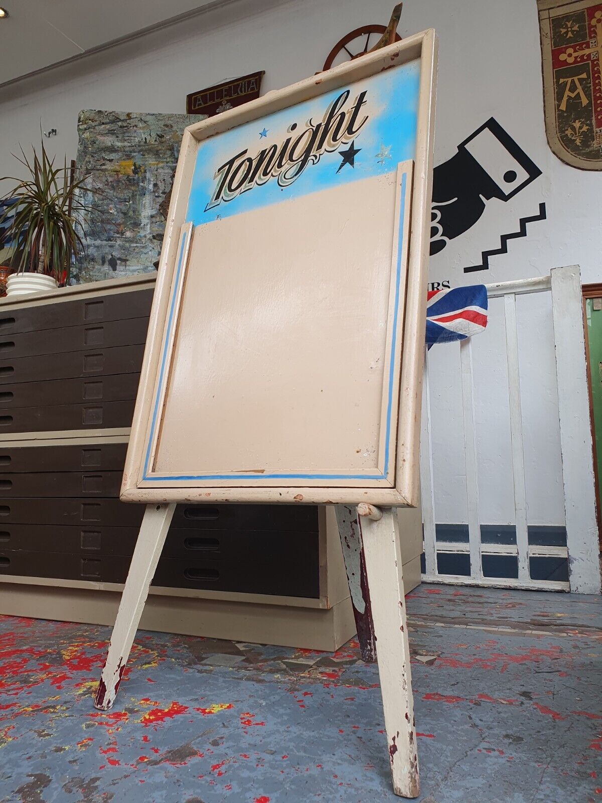 1960s Hand Painted Theatre/Cinema Advertising Board
