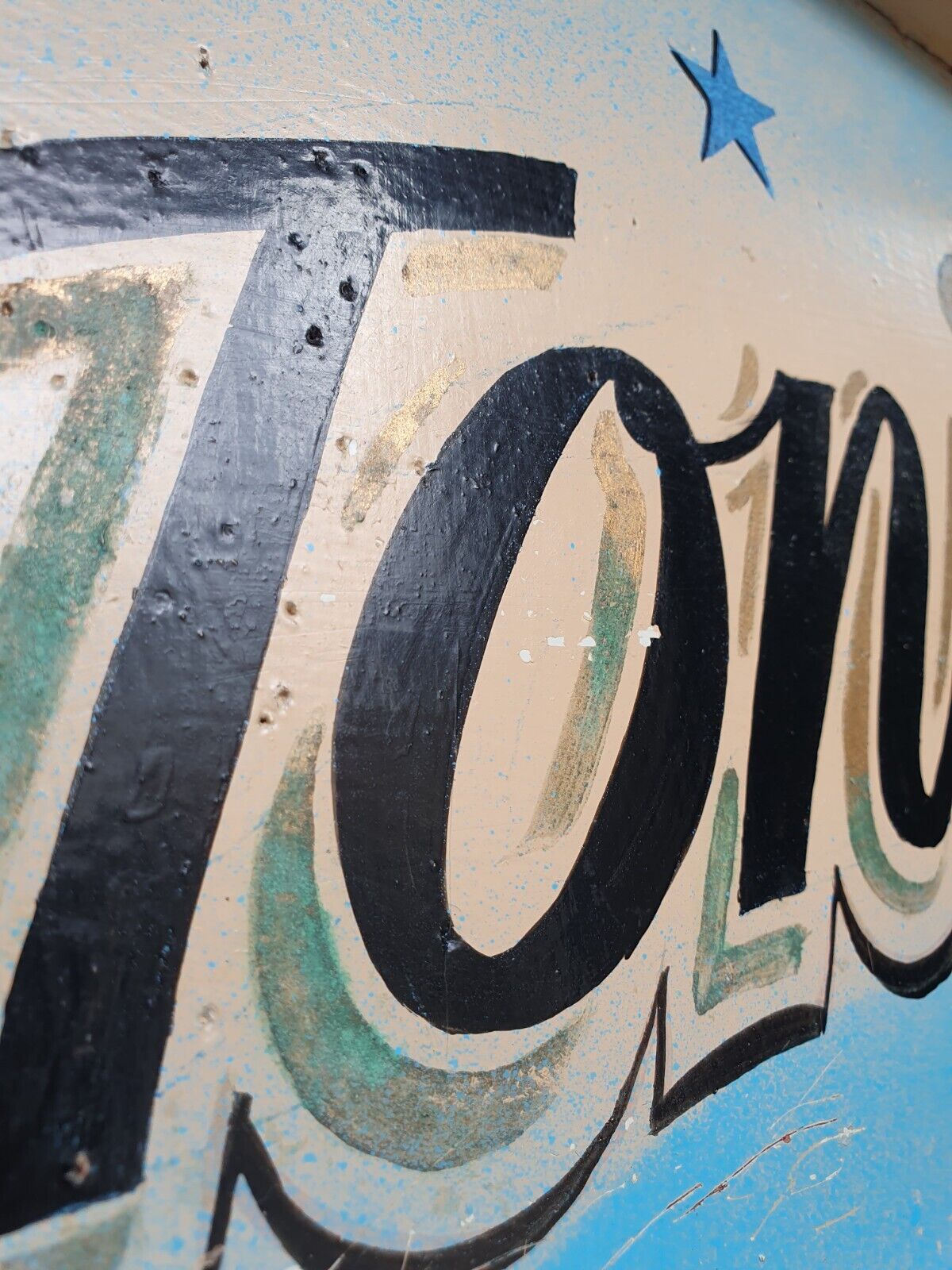 1960s Hand Painted Theatre/Cinema Advertising Board