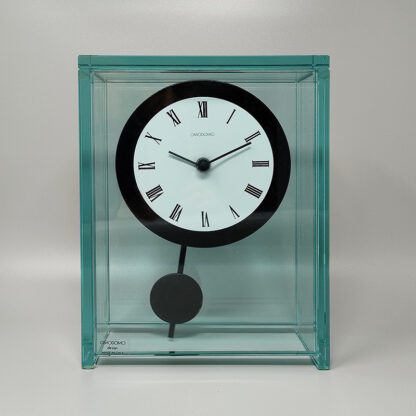 1970s Astonishing Pendulum Clock by Omodomo in Crystal. Made in Italy - Image 2