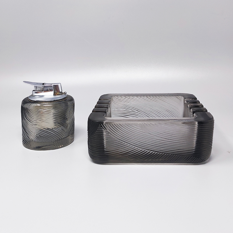 1970s Gorgeous Smoking Set by Sergio Asti for Arnolfo di Cambio. Made in Italy